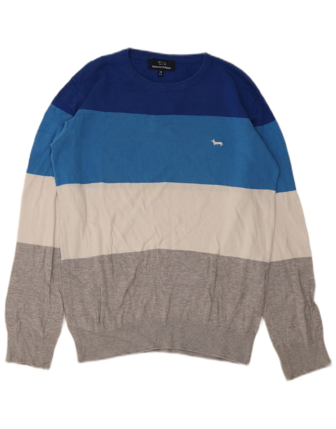 HARMONT & BLAINE Jungen-Pullover mit Rundhalsausschnitt, 13–14 Jahre, mehrfarbig
