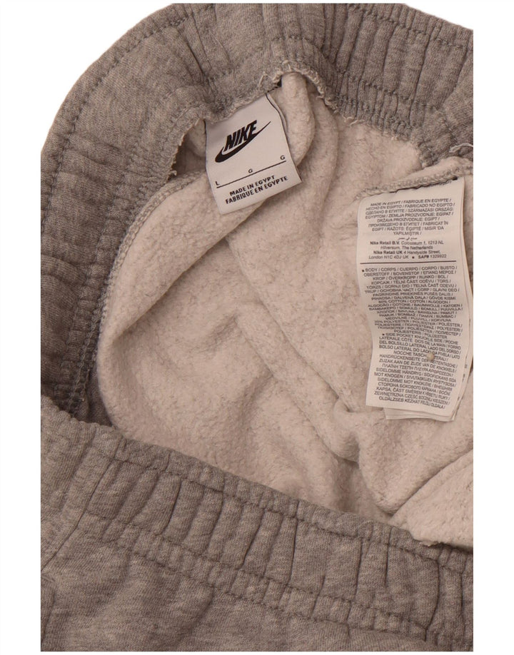 Nike Herren-Trainingshose, Jogginghose, Größe L, Grau, Baumwolle