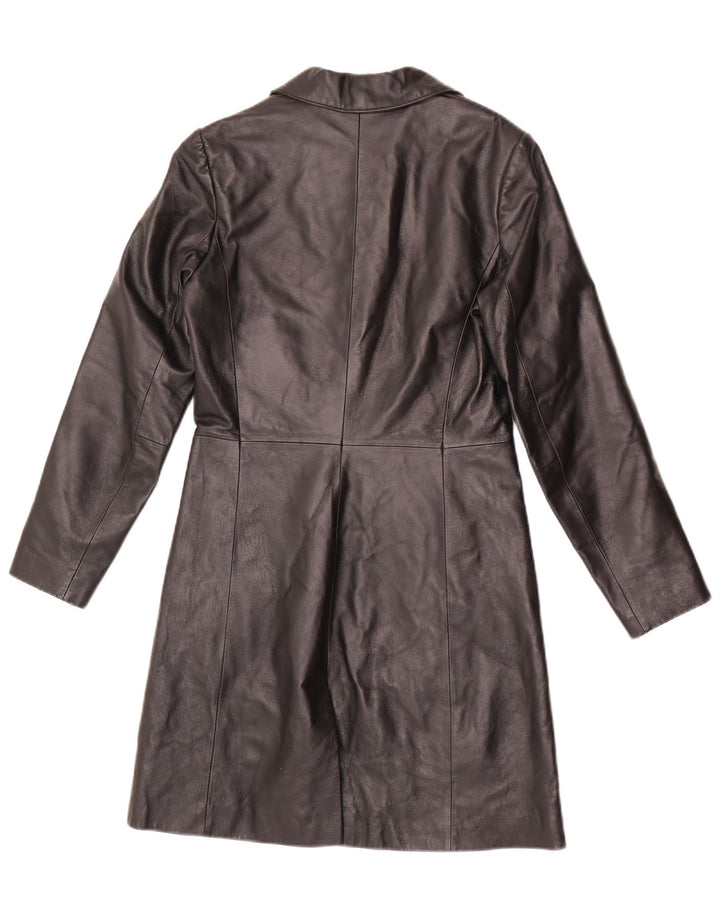 Conbipel Damen Ledermantel IT 40 Small Schwarz
