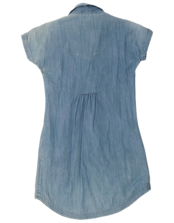 Fat Face Damen Jeanskleid UK 12 Mittelblaue Baumwolle