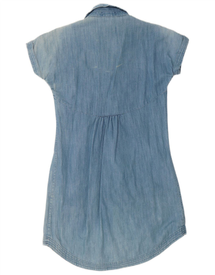 Fat Face Damen Jeanskleid UK 12 Mittelblaue Baumwolle