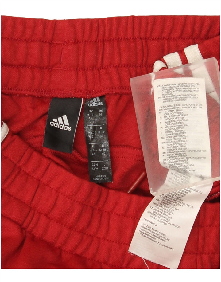 Adidas Damen Trainingshose UK 12/14 Mittelrotes Polyester