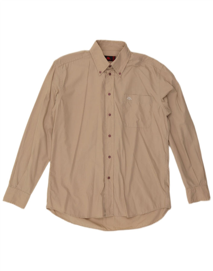 Kappa Herrenhemd Mittelbeige Baumwolle