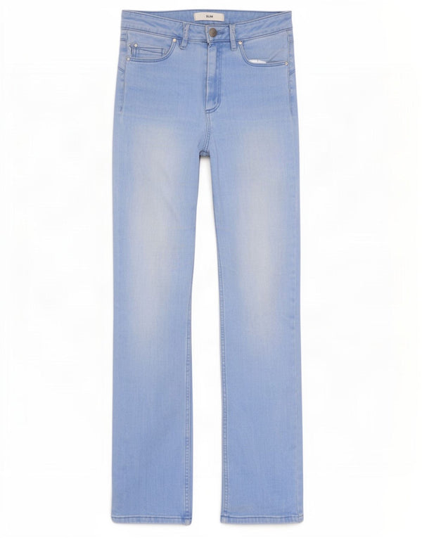 Marks & Spencer Damen Slim Jeans UK 8 Small W26 L28 Blaue Baumwolle