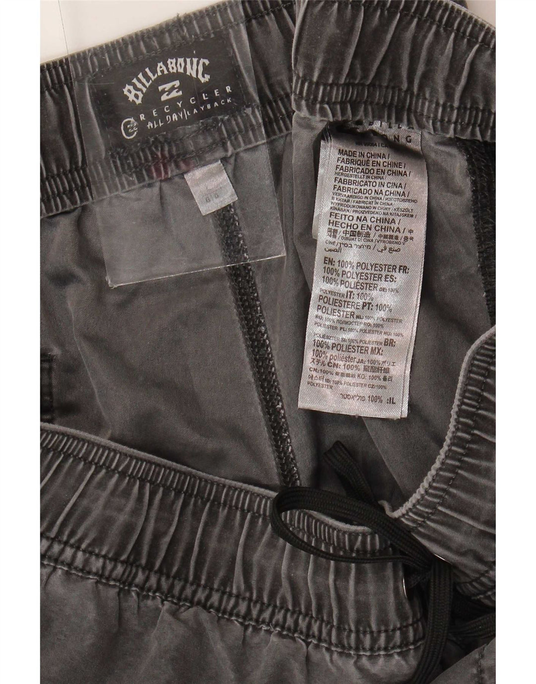Billabong Herren-Shorts, Größe L, W34, Grau, Polyester
