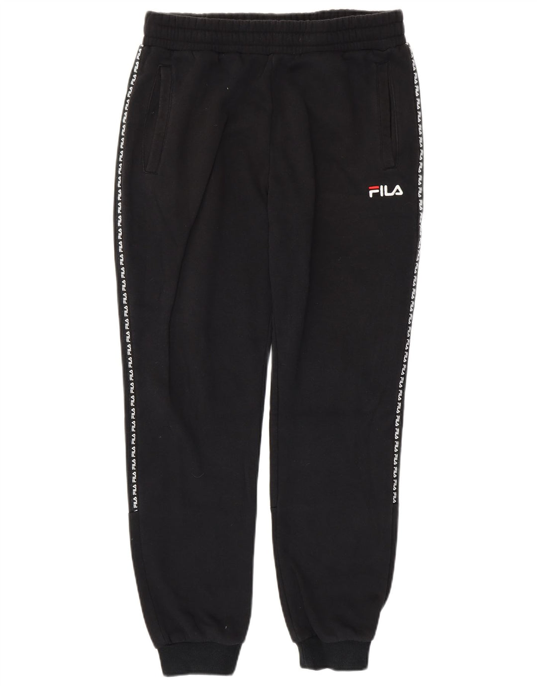 FILA Herren-Trainingsanzughose mit Grafik, mittelschwarz, Baumwolle