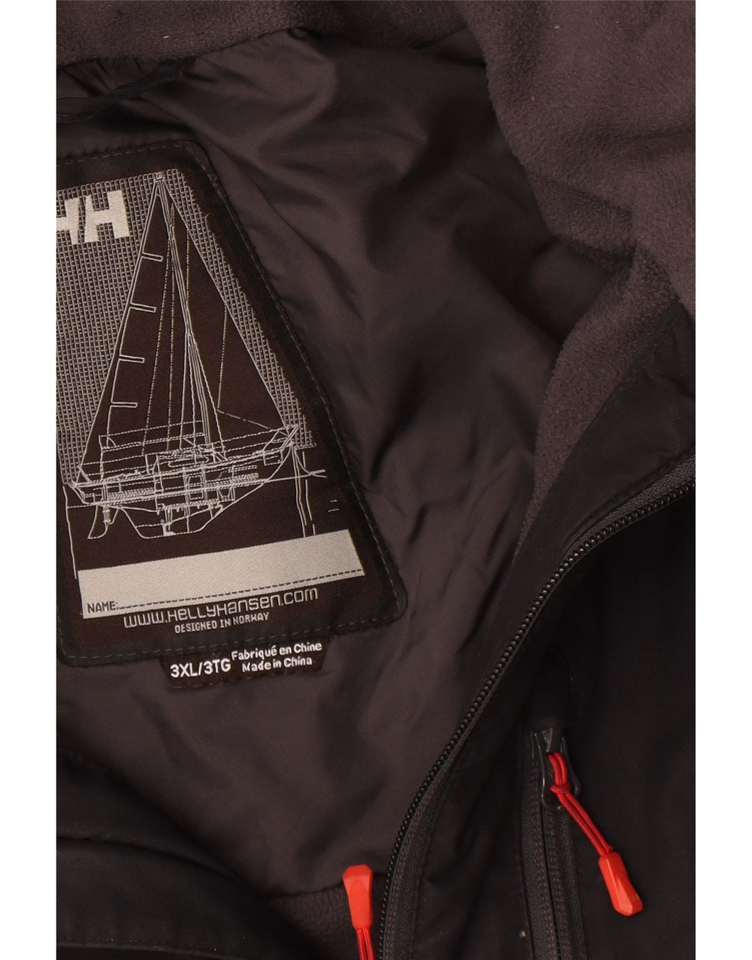 Helly Hansen Herren Graphic Windbreaker Jacke UK 46 3XL Schwarz Polyester