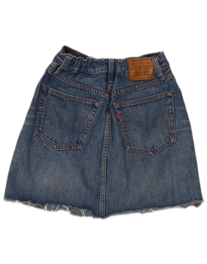 LEVI'S Damen Mini-Jeansrock W28 Mittelblau