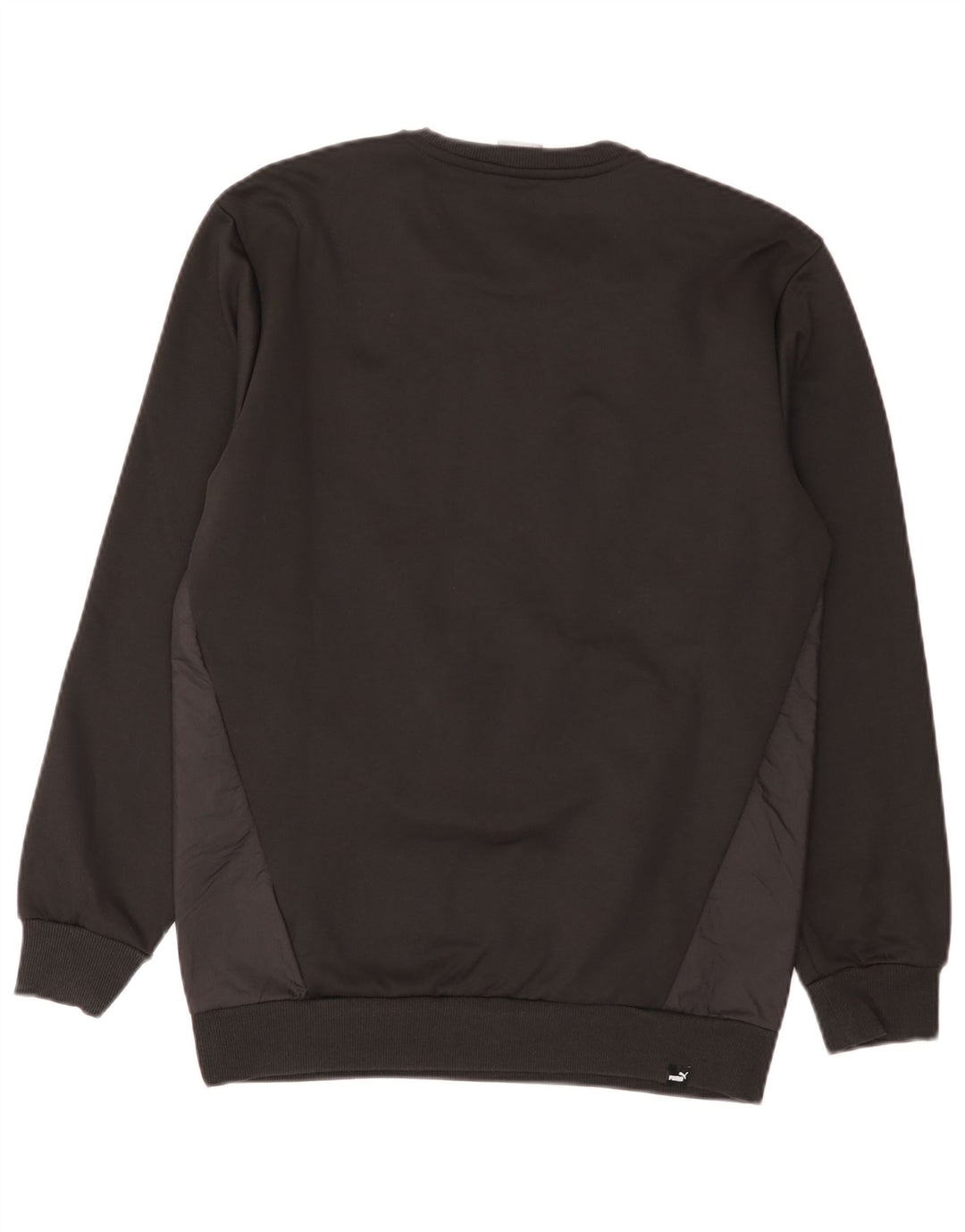 Puma Herren Sweatshirt Pullover Small Schwarz Colourblock Baumwolle