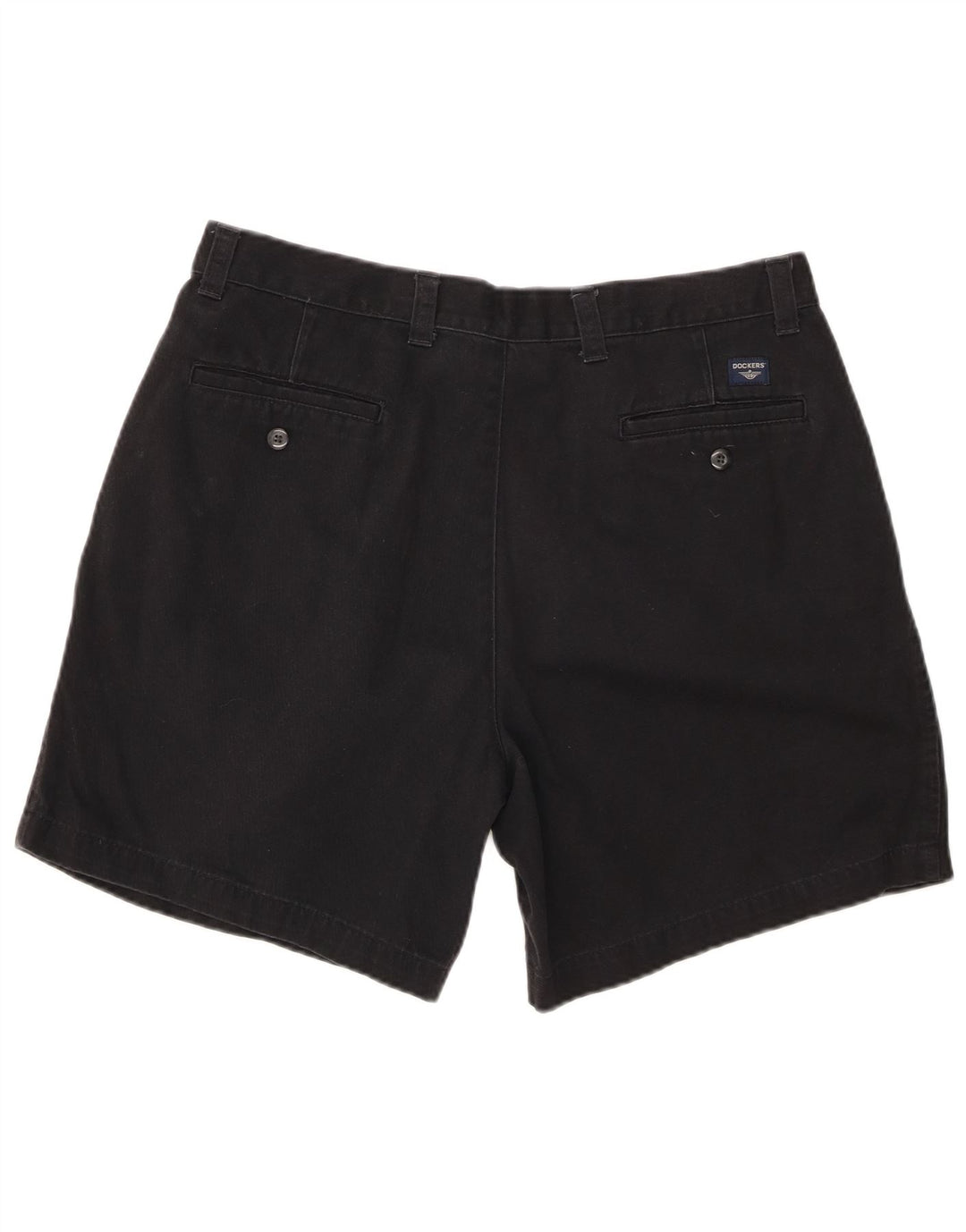 DOCKERS Herren Pegged Chino Shorts W36 Große schwarze Baumwolle