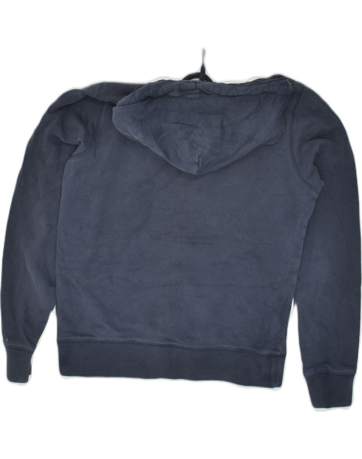 JACK WILLS Womens Graphic Hoodie Jumper UK 8 Small Navy Blue Cotton | Vintage Jack Wills | Thrift | Second-Hand Jack Wills | Used Clothing | Messina Hembry 