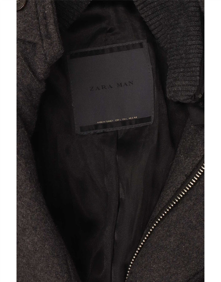 Zara Herrenmantel UK 40 Large Grau