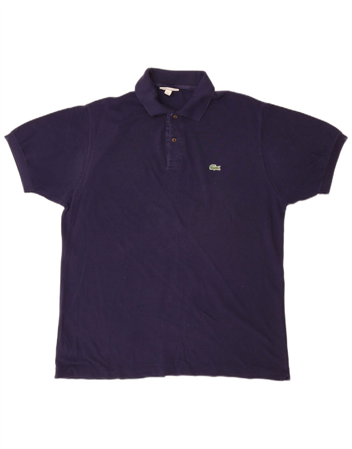 Lacoste Herren-Poloshirt mit klassischer Passform, Größe 7 2XL, marineblaue Baumwolle