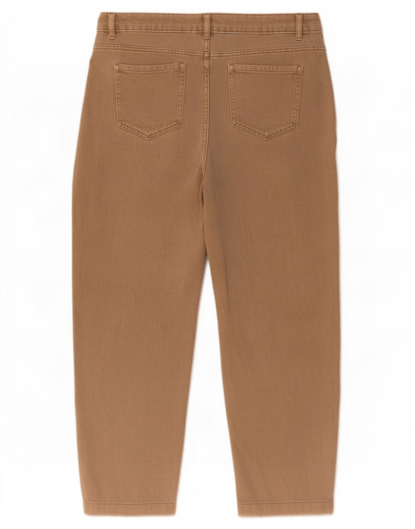 Marks & Spencer Damen Per Una Loose Jeans UK 14 Large W33 L27 Beige Baumwolle