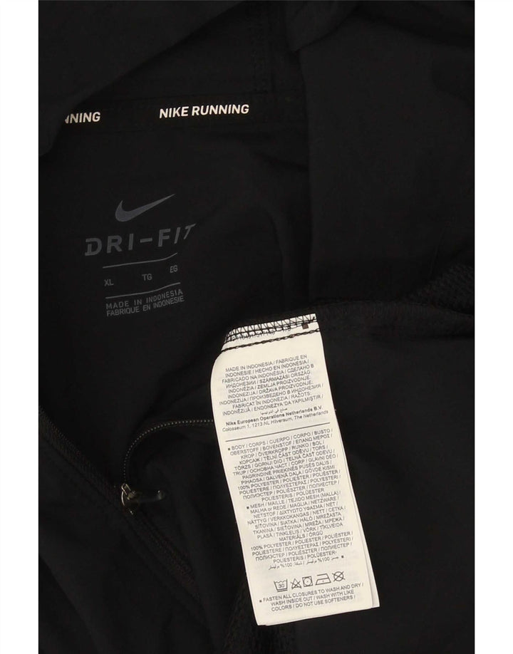Nike Herren-Regenjacke mit Kapuze, UK 42, XL, Schwarz, Polyester