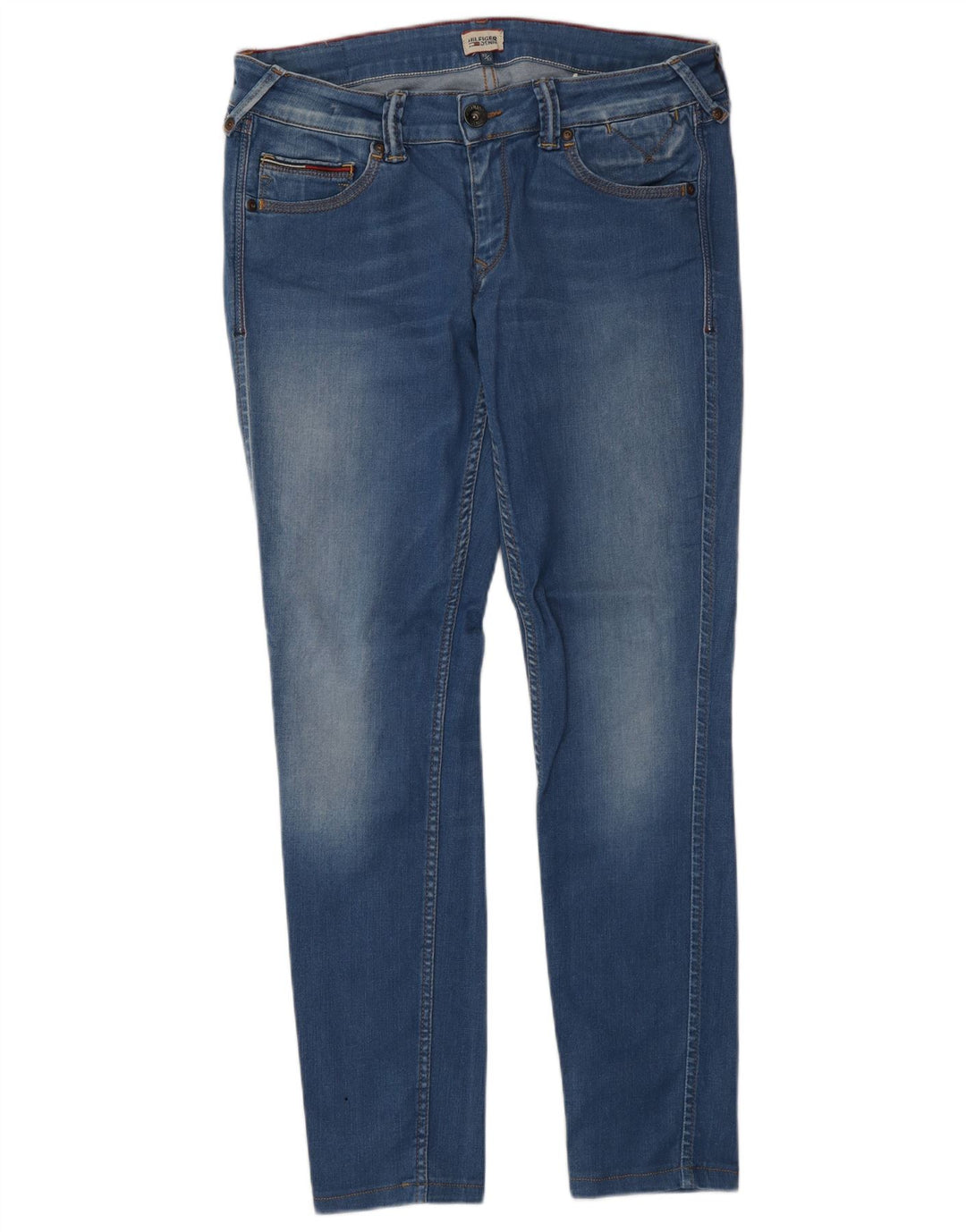 Tommy Hilfiger Damen Skinny Jeans W32 L32 Blaue Baumwolle