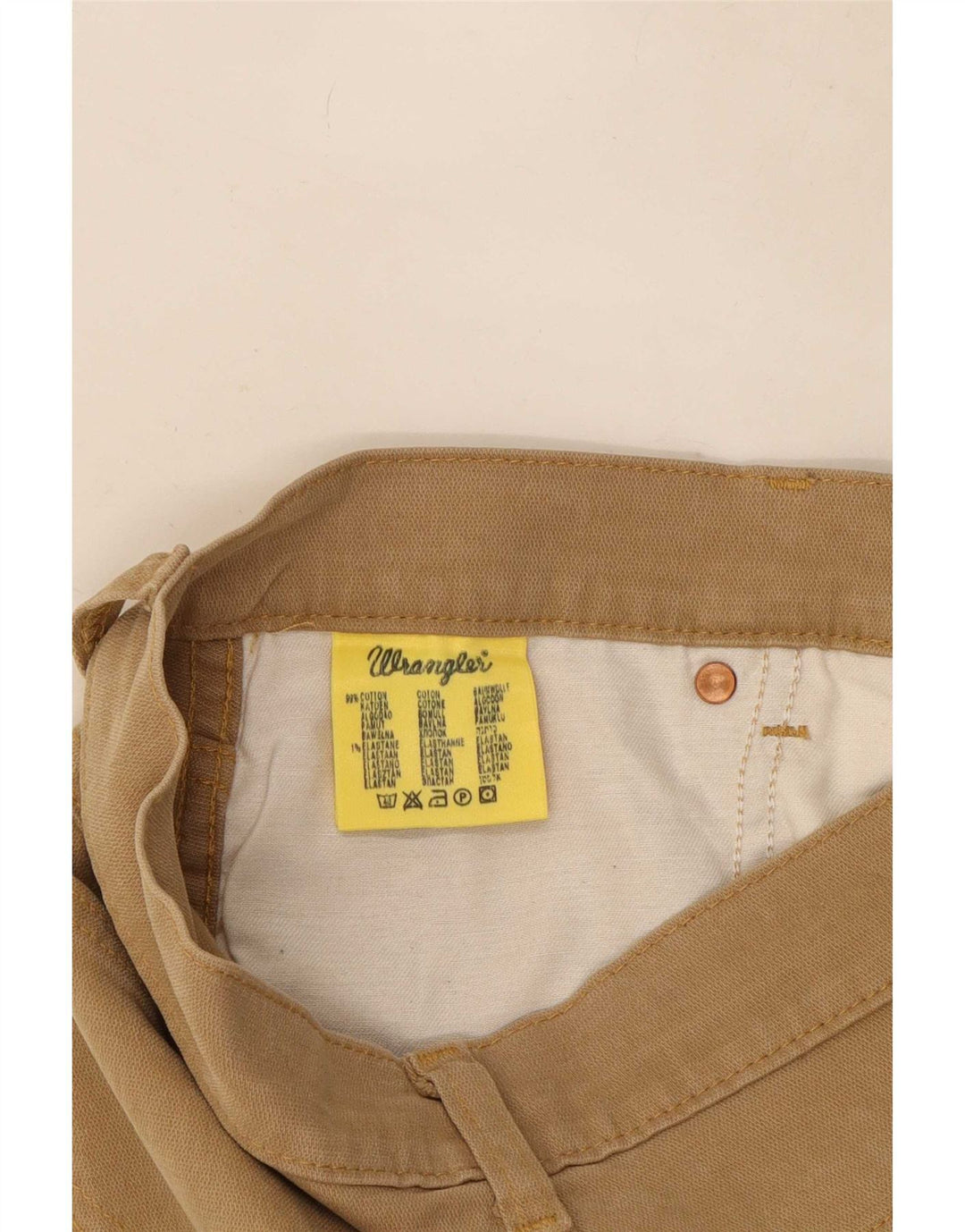 Wrangler Herren Texas Stretch Straight Jeans W32 L30 Braune Baumwolle