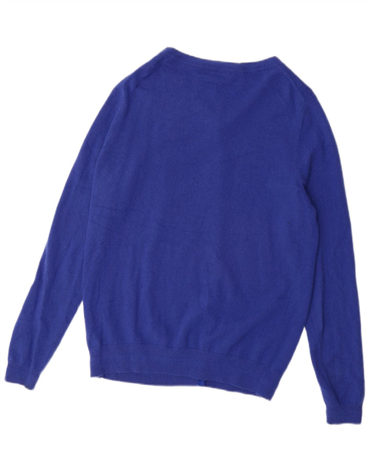 Boden Damen-Cardigan-Pullover UK 16 Large Blauer Kaschmir
