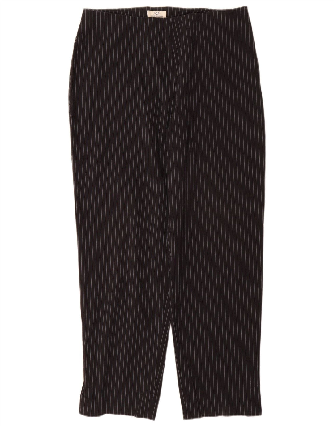 BROOKS BROTHERS Damen 346 Freizeithose US 12 Large W30 L28 Schwarz