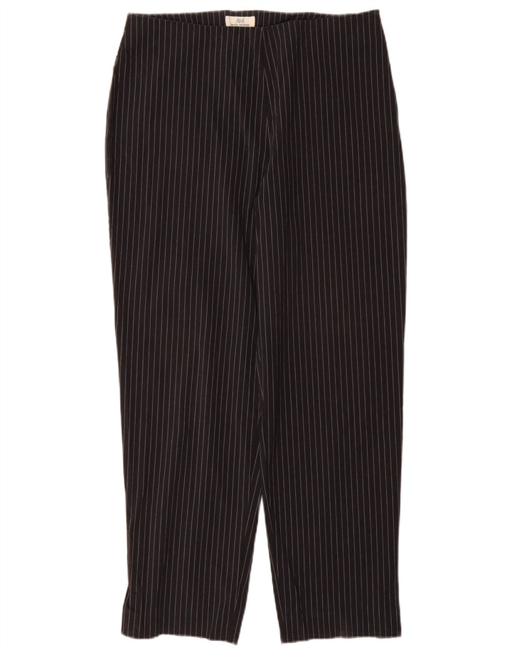 BROOKS BROTHERS Damen 346 Freizeithose US 12 Large W30 L28 Schwarz