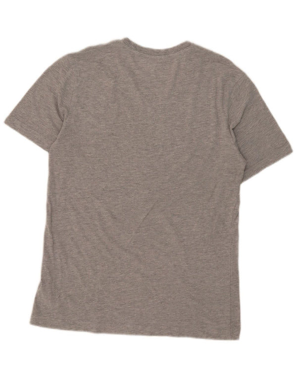 Chaps Damen T-Shirt Top UK 10 Small Grau gesprenkelte Baumwolle