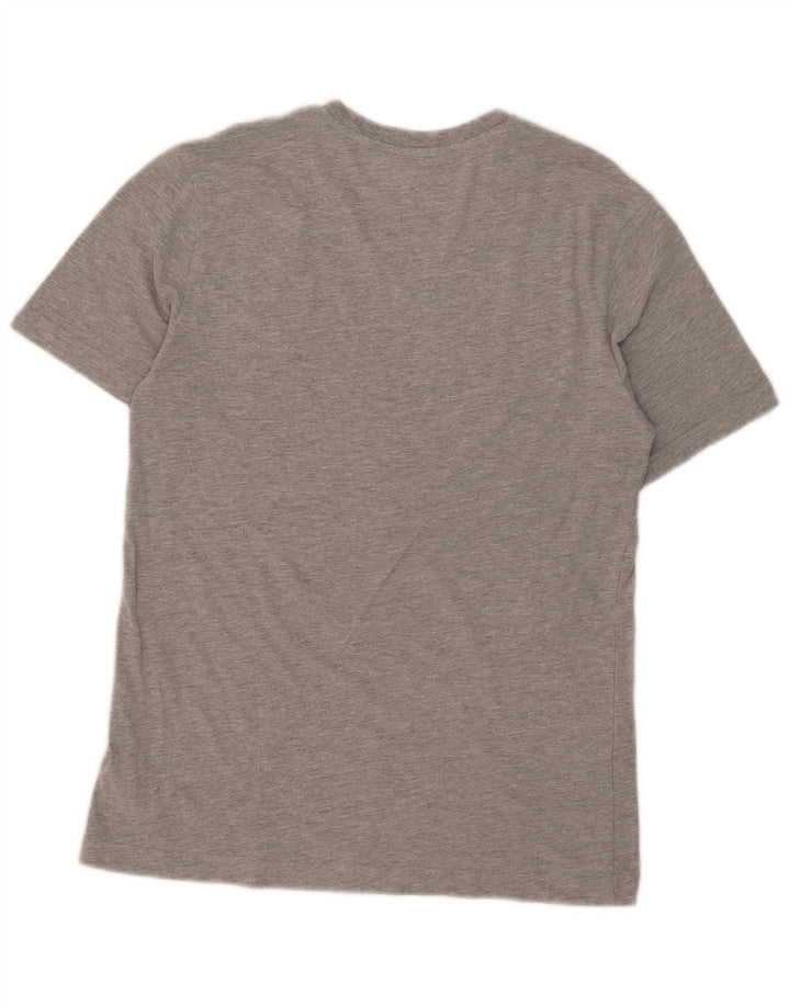 Chaps Damen T-Shirt Top UK 10 Small Grau gesprenkelte Baumwolle