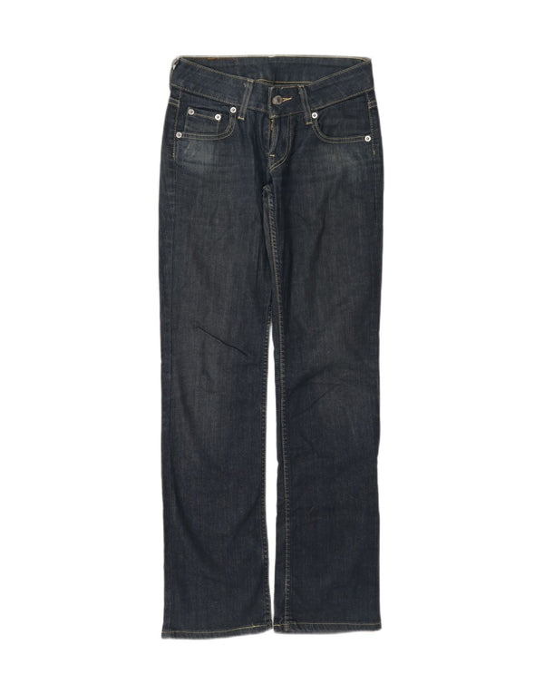 Levi's Damen Straight Jeans W26 L32 Marineblaue Baumwolle