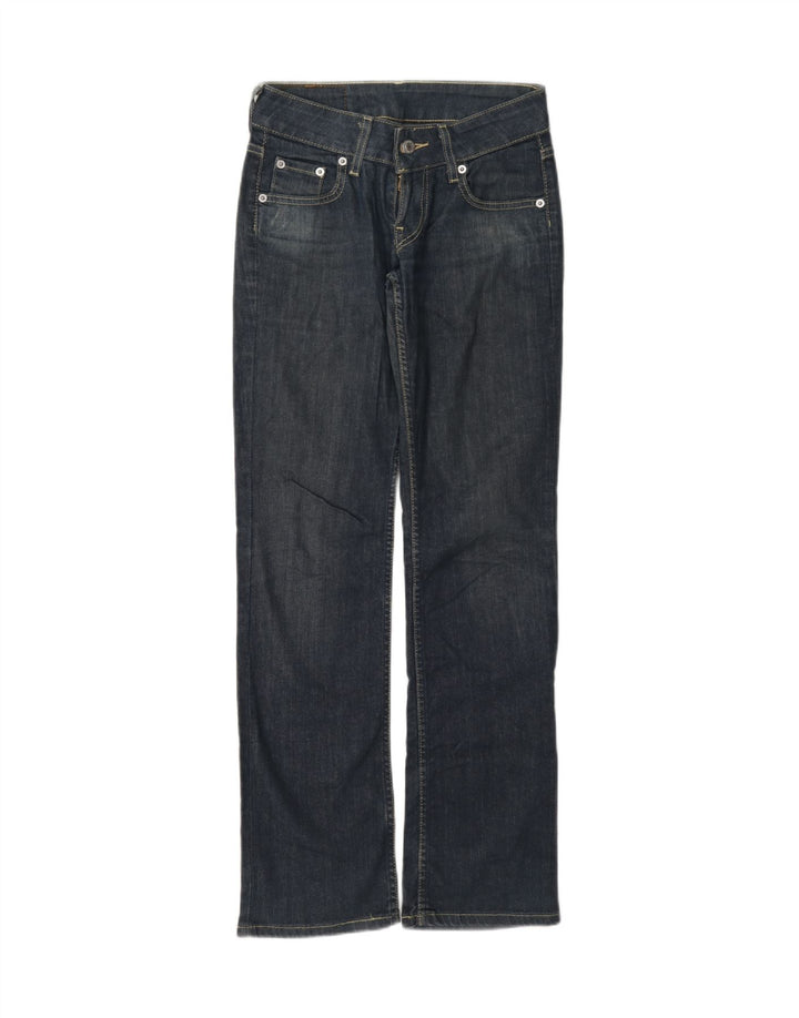 Levi's Damen Straight Jeans W26 L32 Marineblaue Baumwolle