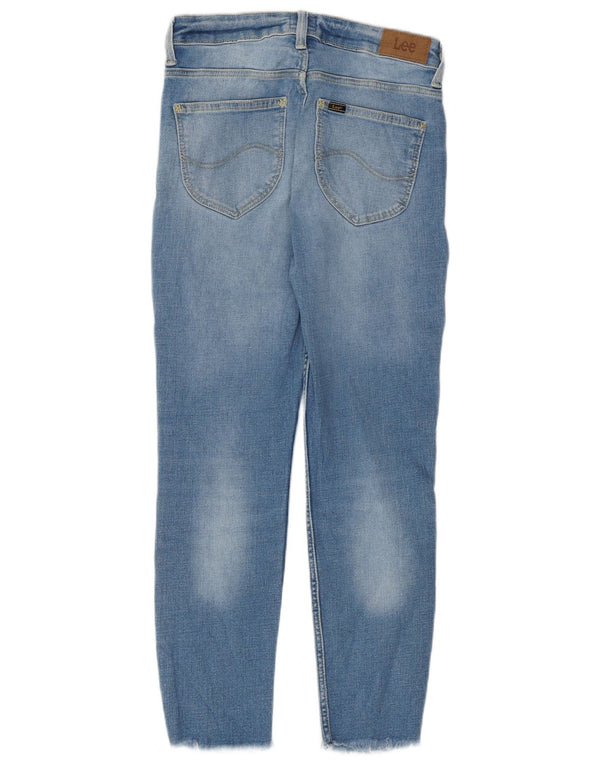 Lee Damen Scarlett Crop High Rise Skinny Jeans W29 L25 Blaue Baumwolle