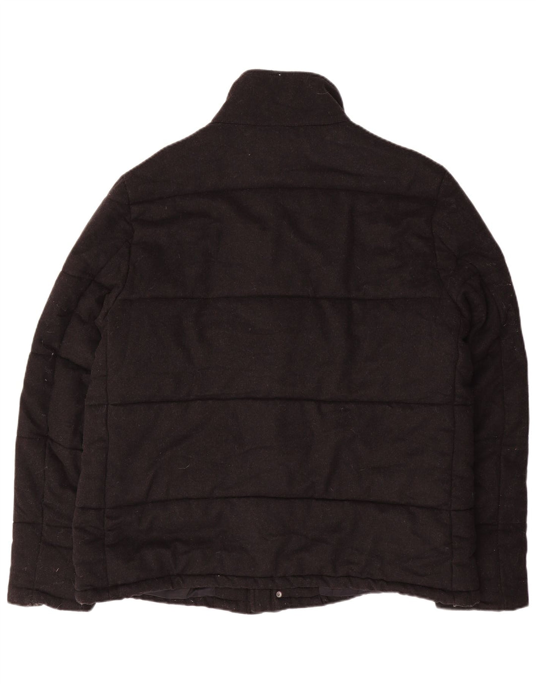 Reiss Herren Wattierte Jacke UK 42 XL Schwarze Wolle