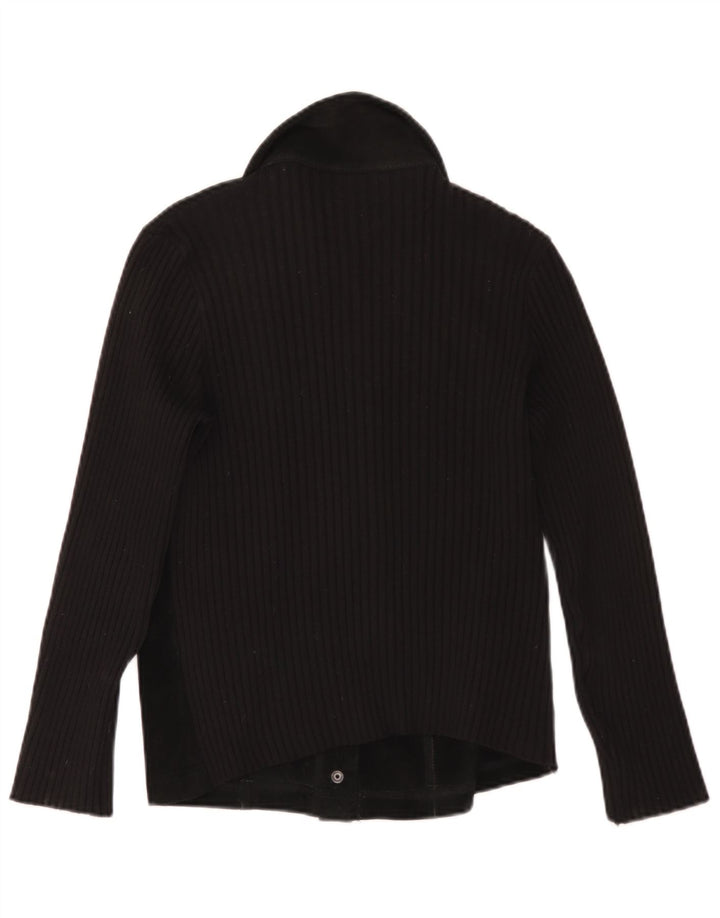 Vintage Mädchen Wildlederjacke 11-12 Jahre Schwarz