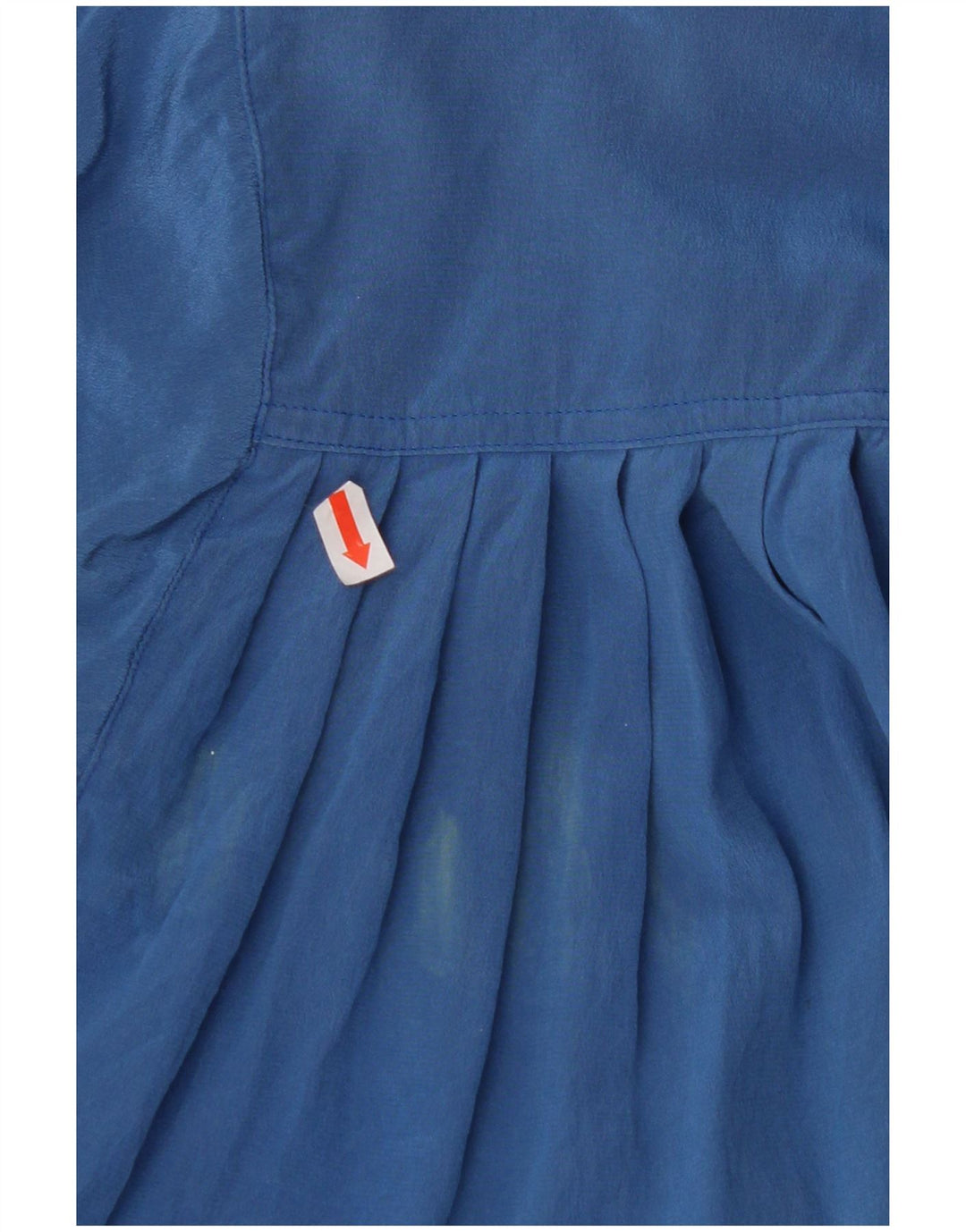 MAX MARA Damen Maxi-Hemdkleid mit kurzen Ärmeln, UK 12, Mittelblau