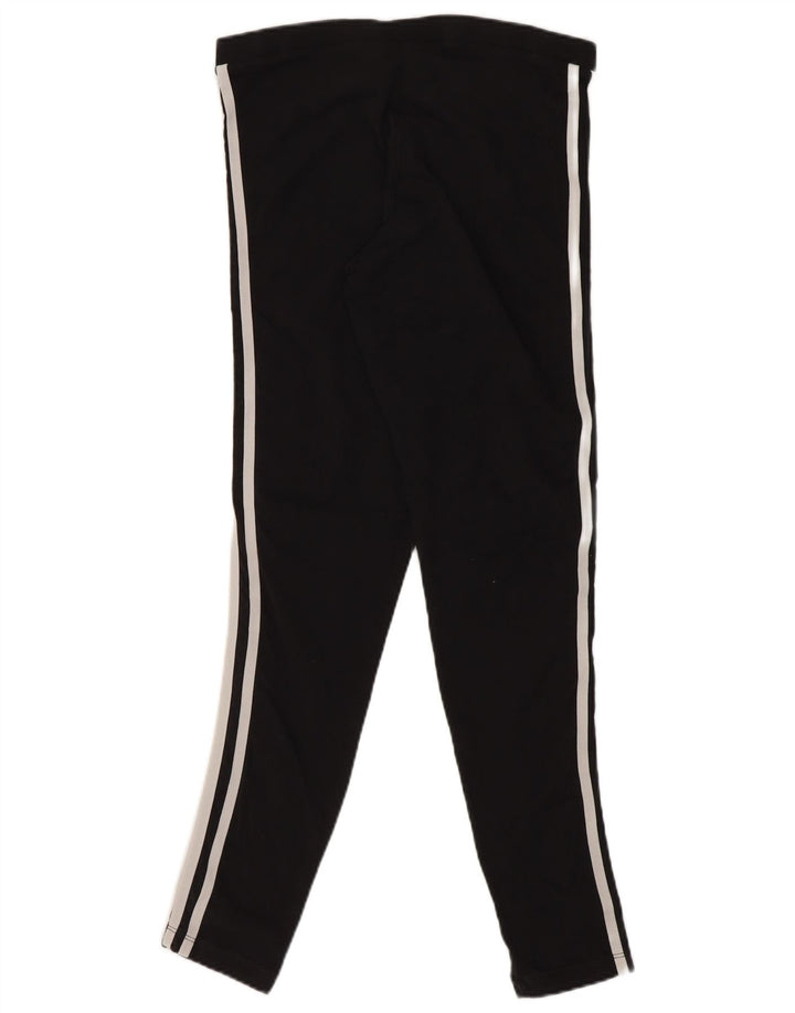 Adidas Damen Leggings UK10 Small Schwarz Baumwolle