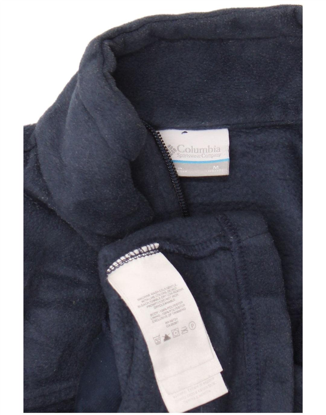Columbia Fleecejacke für Mädchen, 10–11 Jahre, mittelgroß, marineblau, Polyester