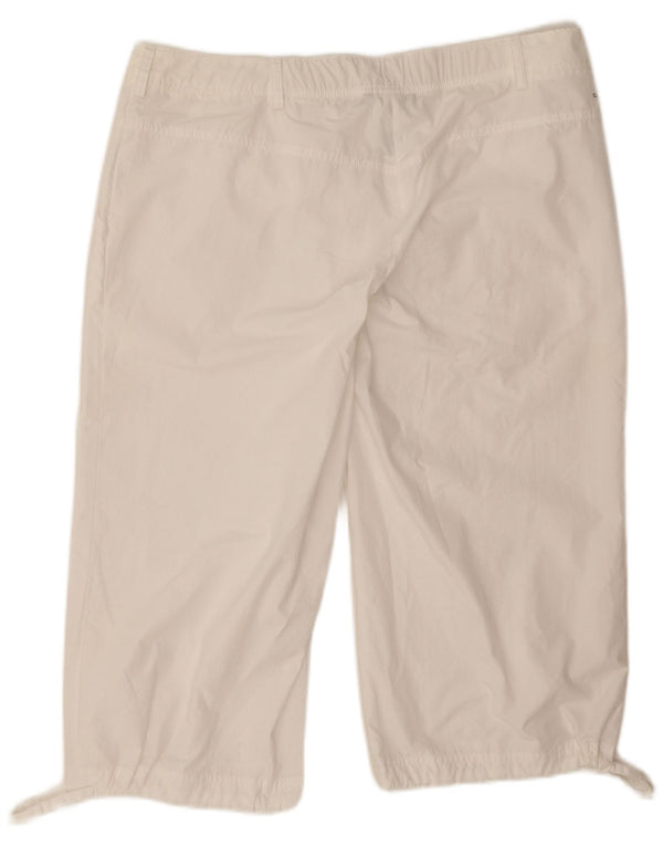 Adidas Damen Clima 365 Caprihose UK 18 XL W36 L19 Weiß Polyester