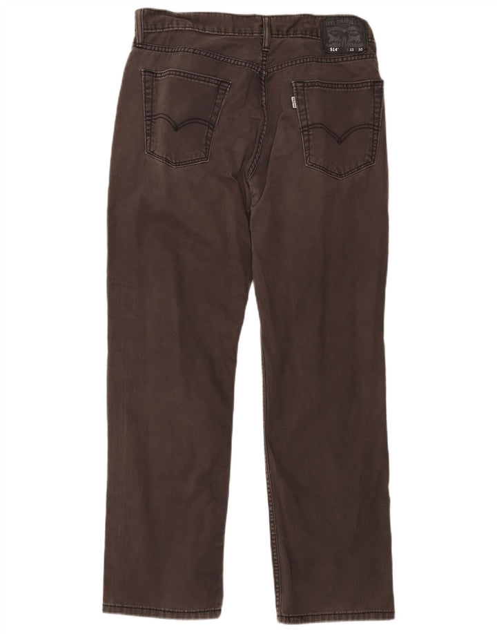 Levi's Herren 514 Straight Jeans W33 L30 Graue Baumwolle