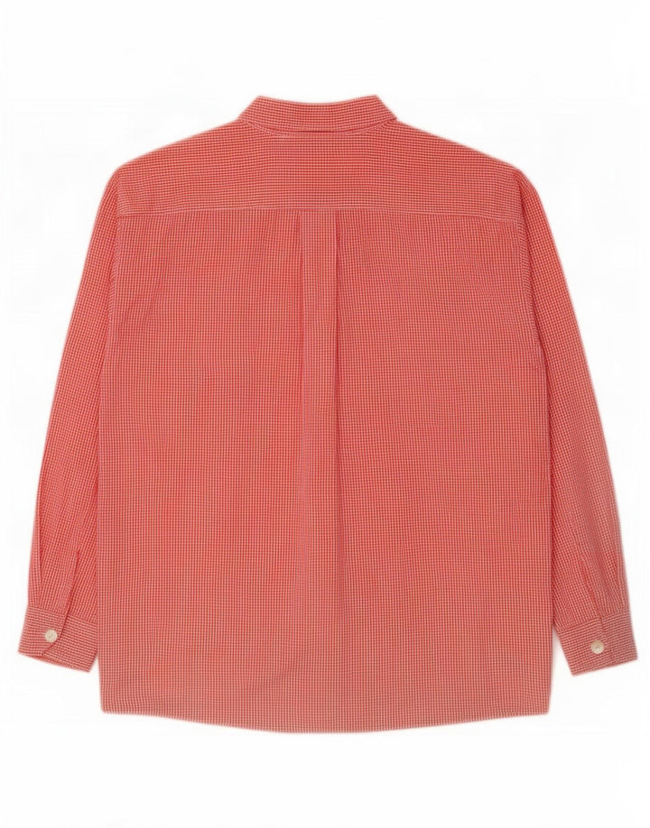Marella Damen-Hemd UK 16, großes rotes Gingham-Polyester