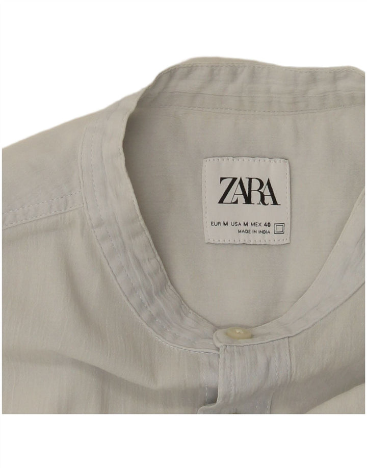 Zara Herrenhemd Mittelblau