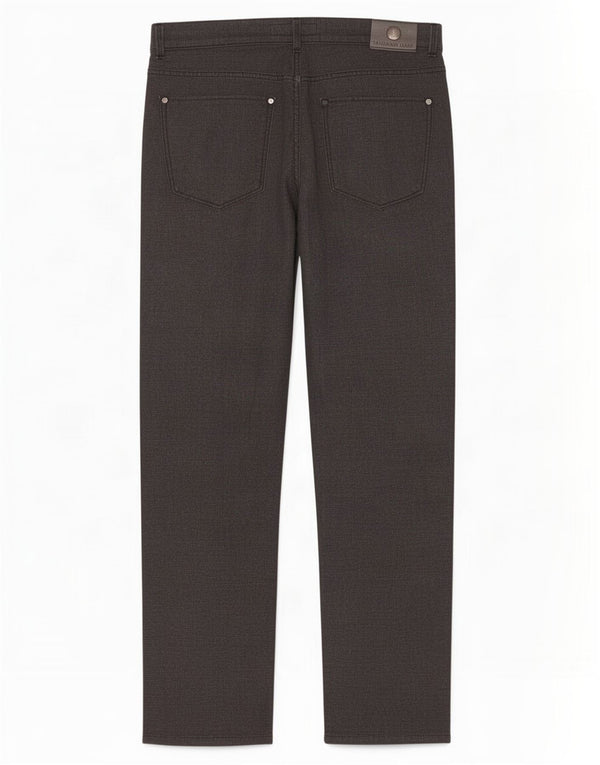 Trussardi Mens Straight Casual Trousers W36 L32 Grey Cotton