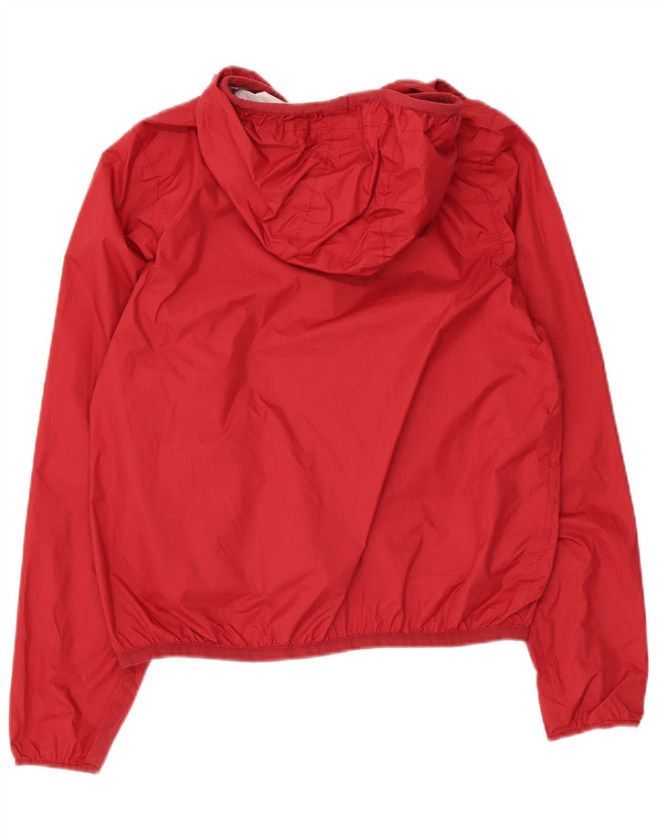 K-Way Herren-Regenjacke mit Kapuze, UK 10, Größe S, Rot, Polyamid