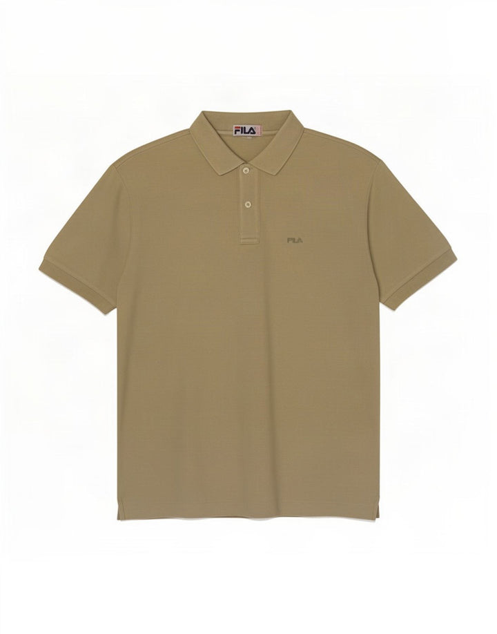 Fila Herren Poloshirt IT 48 Medium Khaki Baumwolle