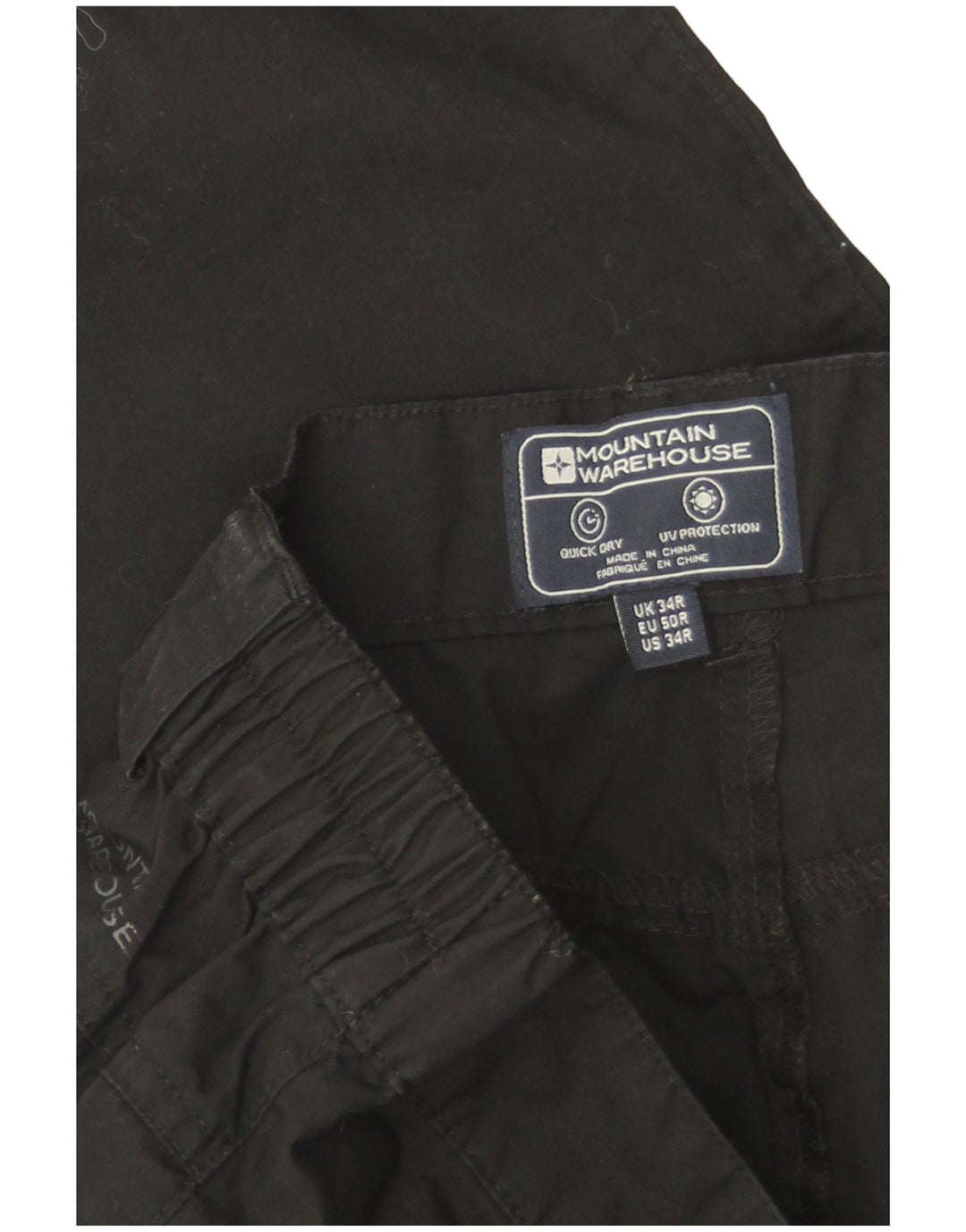 Mountain Warehouse Gerade Herren-Cargohose, W34, L31, Schwarz, Polyester