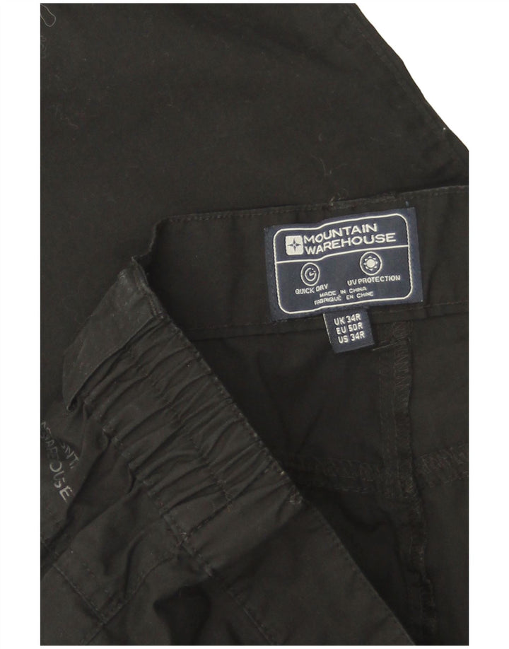 Mountain Warehouse Gerade Herren-Cargohose, W34, L31, Schwarz, Polyester