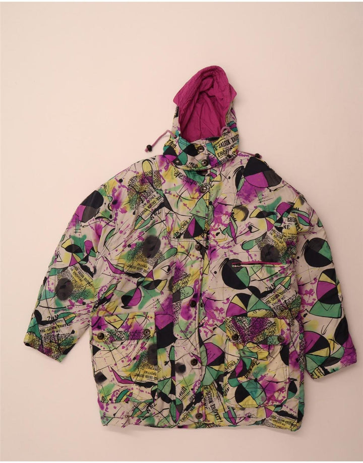 Gil Bret Wattierte Damenjacke mit Kapuze, UK 16, Größe L, mehrfarbig, Polyamid