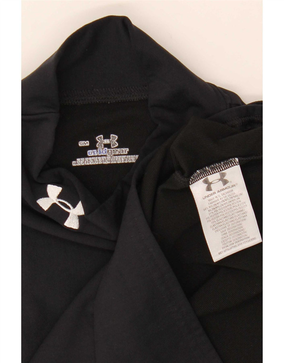 Under Armour Herren Cold Gear Top Langarm Small Schwarz Polyester