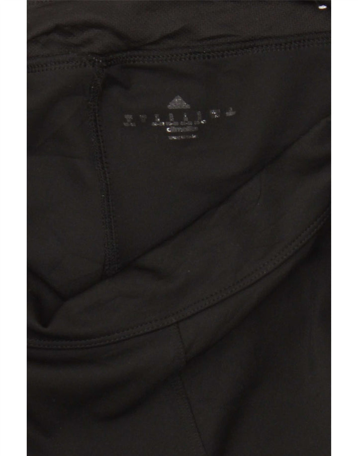 Adidas Damen Climalite Capri Leggings UK 12/14 Medium Schwarz