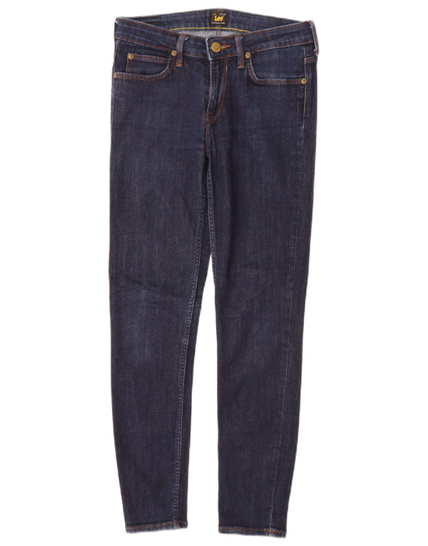 Lee Damen Scarlett Skinny Jeans W28 L27 Marineblaue Baumwolle