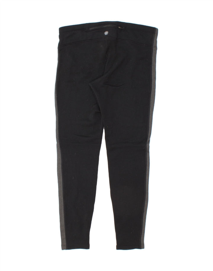 ATHLETA Womens Leggings UK 14 Medium Black Colourblock Polyester Vintage Athleta and Second-Hand Athleta from Messina Hembry 