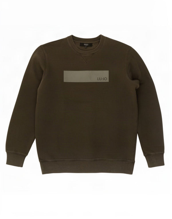 Liu Jo Herren Sweatshirt Pullover XL Grüne Baumwolle