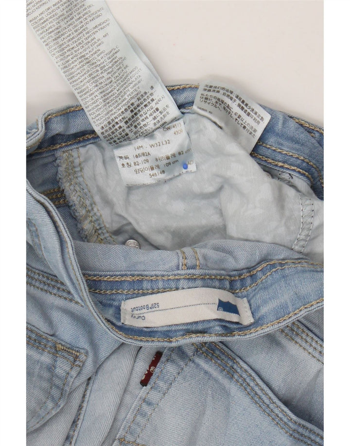 Levi's Damen 529 Curvy Bootcut Jeans W32 L32 Blaue Baumwolle